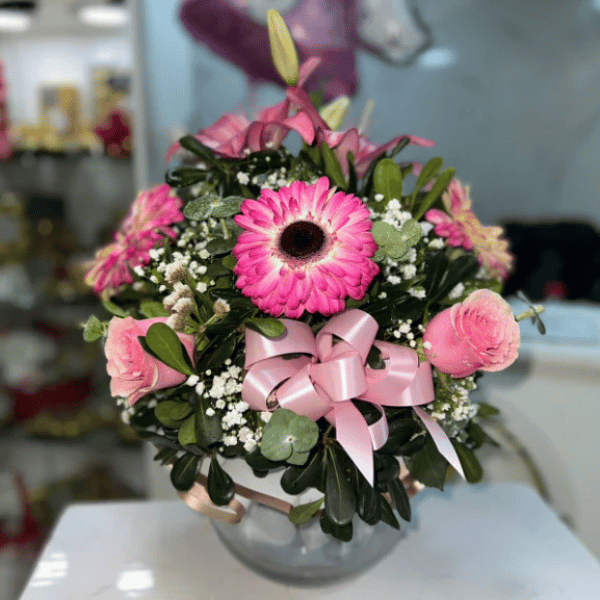 Peceras mix de flores rosada