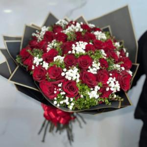 Ramo buchón 40 rosas rojas