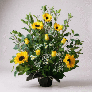 Arreglo floral amarillo