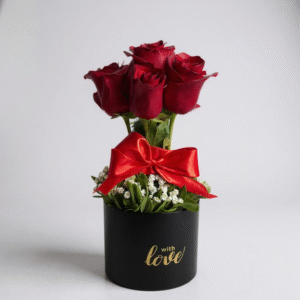 Box de 5 rosas rojas
