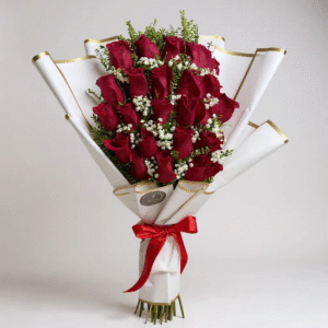 25 rosas rojas escalonada