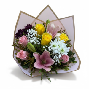 Ramo mix de lilium, rosas y mables