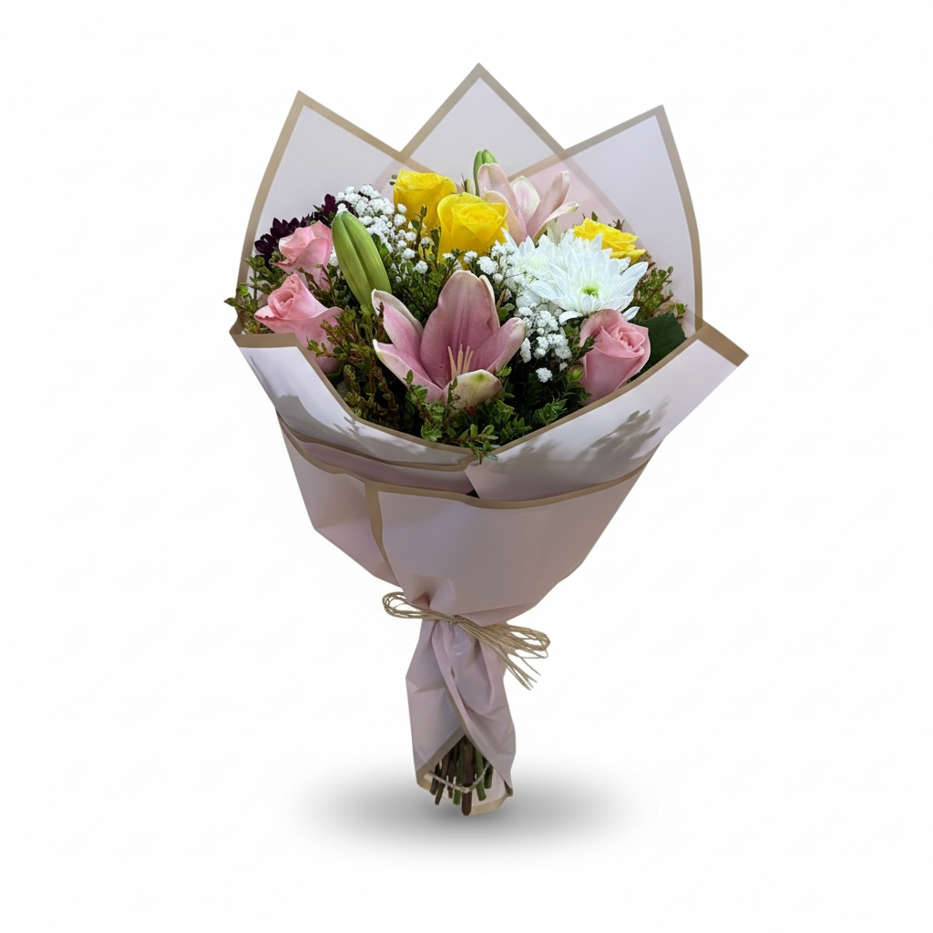 Ramo mix de lilium, rosas y mables - Imagen 2