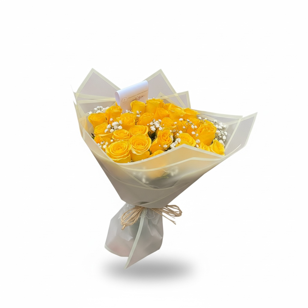 40 rosas amarillas