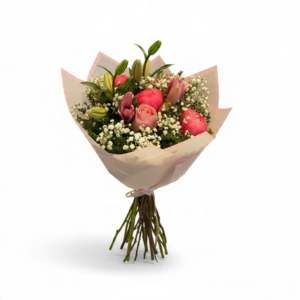 Ramo de peonias y lilium