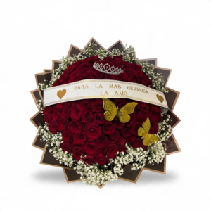 Ramo de 100 rosas 🌹 con accesorios